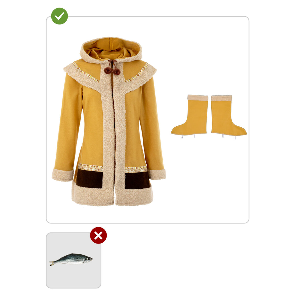 Op deze afbeelding zie je een Kostuums, van het merk Funidelia. Eskimo Ellie Vrouw Kostuum