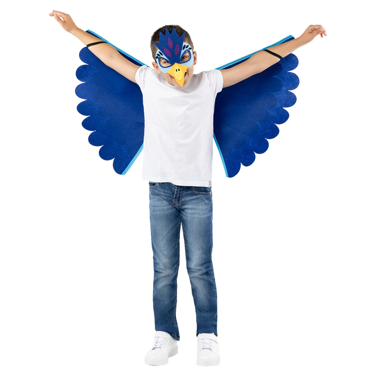 Op deze afbeelding zie je een Kostuums, van het merk Funidelia. Birdie Wings Kind Kostuum