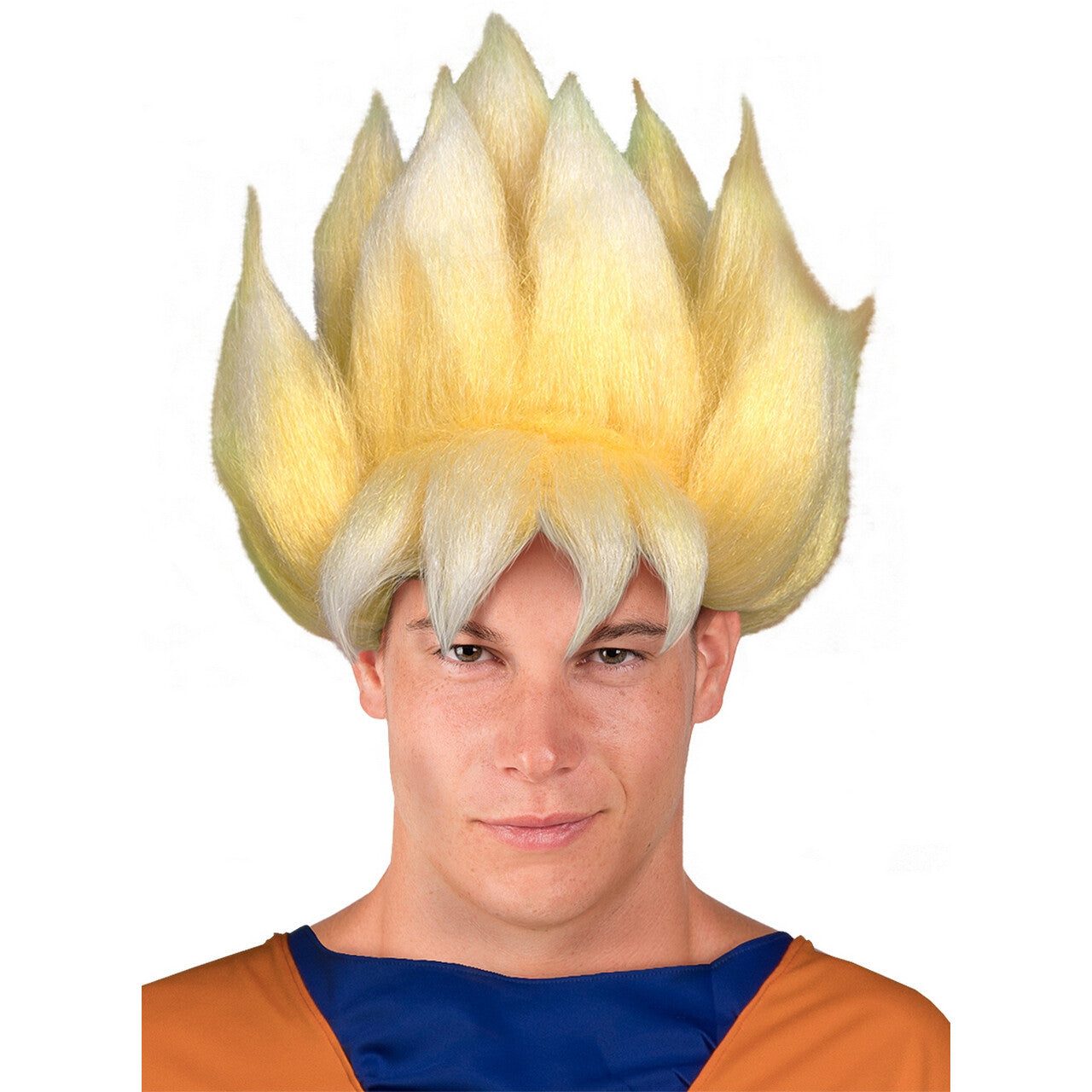Op deze afbeelding zie je een Accessoires, van het merk Funidelia. Super Saiyan Dragon Ball Spikes Pruik