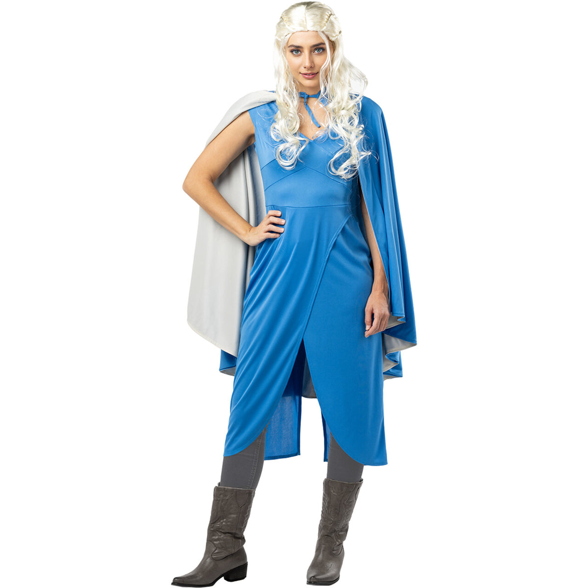 Op deze afbeelding zie je een Kostuums, van het merk Funidelia. Daenerys Targaryen™ Game Of Thrones™ Vrouw Kostuum