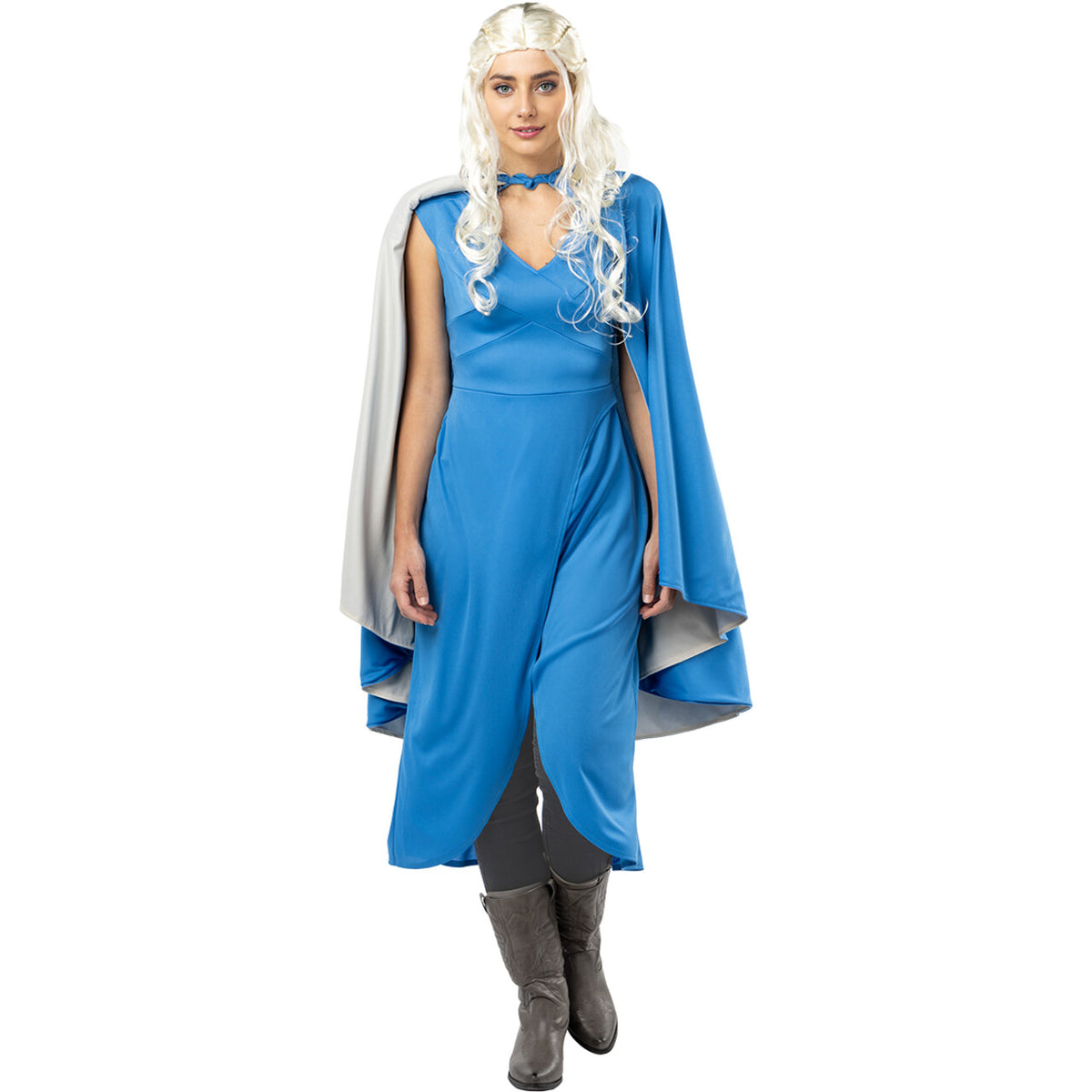 Op deze afbeelding zie je een Kostuums, van het merk Funidelia. Daenerys Targaryen™ Game Of Thrones™ Vrouw Kostuum