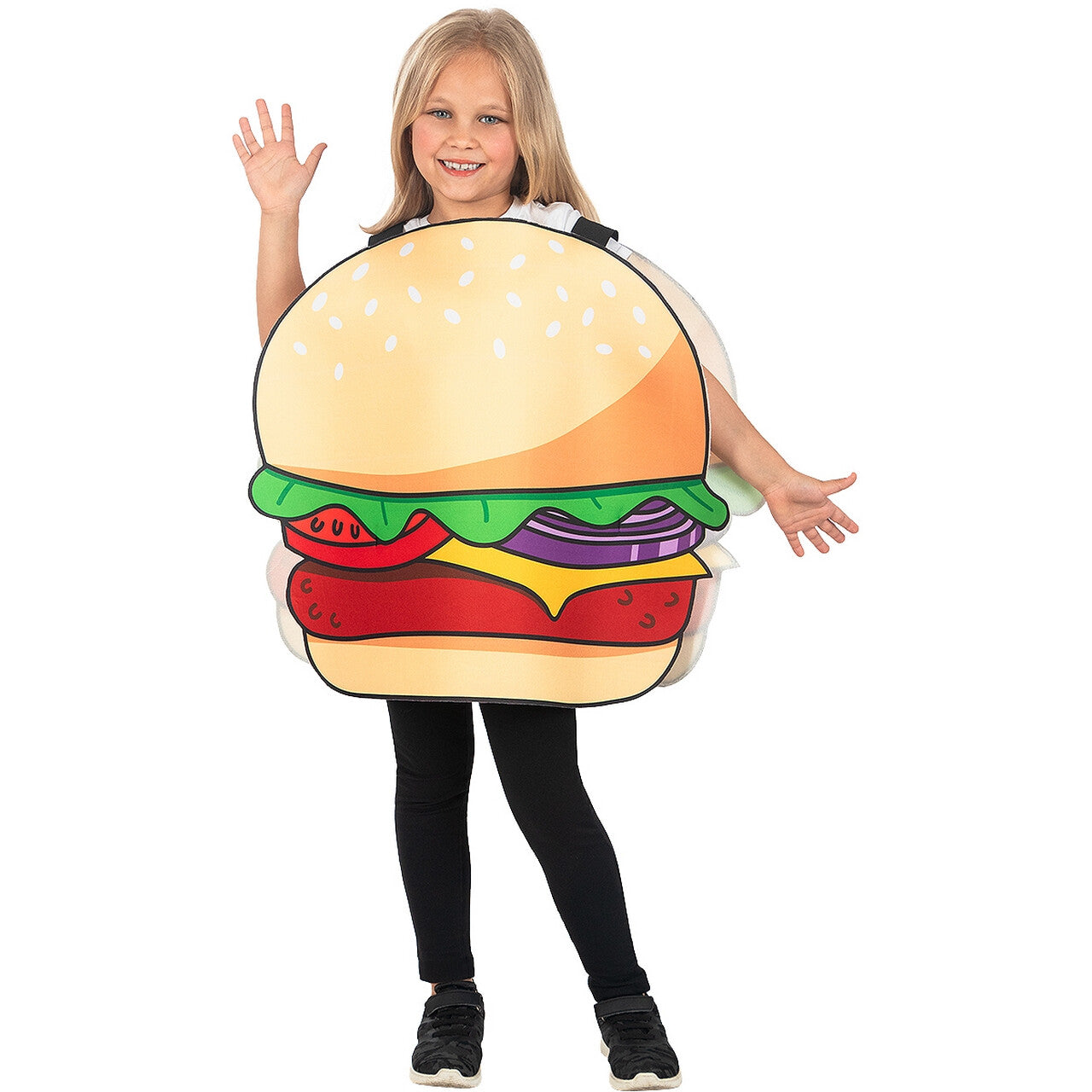 Op deze afbeelding zie je een Kostuums, van het merk Funidelia. Heerlijk Hamburger Hapje Kind Kind Kostuum