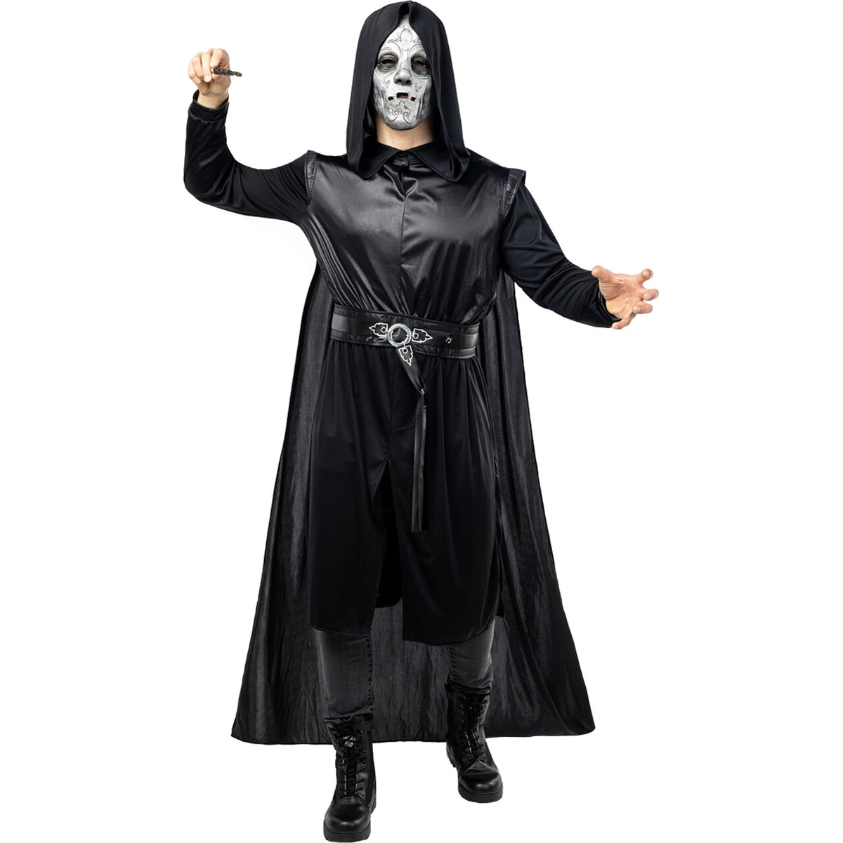 Op deze afbeelding zie je een Kostuums, van het merk Funidelia. Death Eater™ Harry Potter Man Kostuum