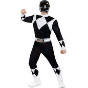 Op deze afbeelding zie je een Kostuums, van het merk Funidelia. Zwarte Power Ranger Zack Man Kostuum
