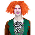Doorgeslagen Professor Mad Hatter Pruik Oranje