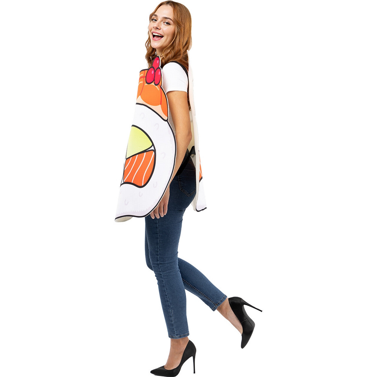 Op deze afbeelding zie je een Kostuums, van het merk Funidelia. Lekker Sushi Hapje Kostuum