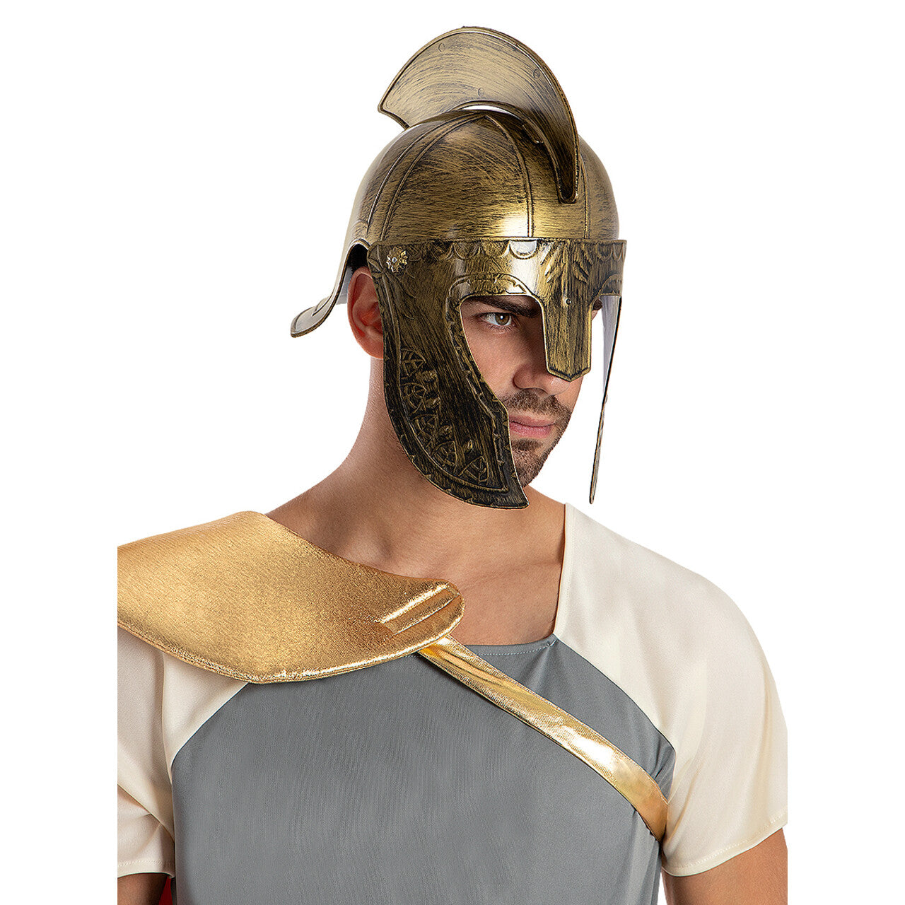 Op deze afbeelding zie je een Accessoires, van het merk Funidelia. Spartaanse Gladiator Helm