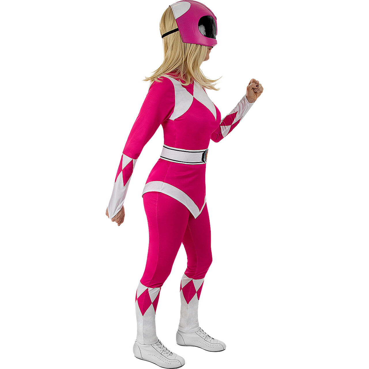 Op deze afbeelding zie je een Kostuums, van het merk Funidelia. Morphing Kim Pink Power Ranger Vrouw Kostuum