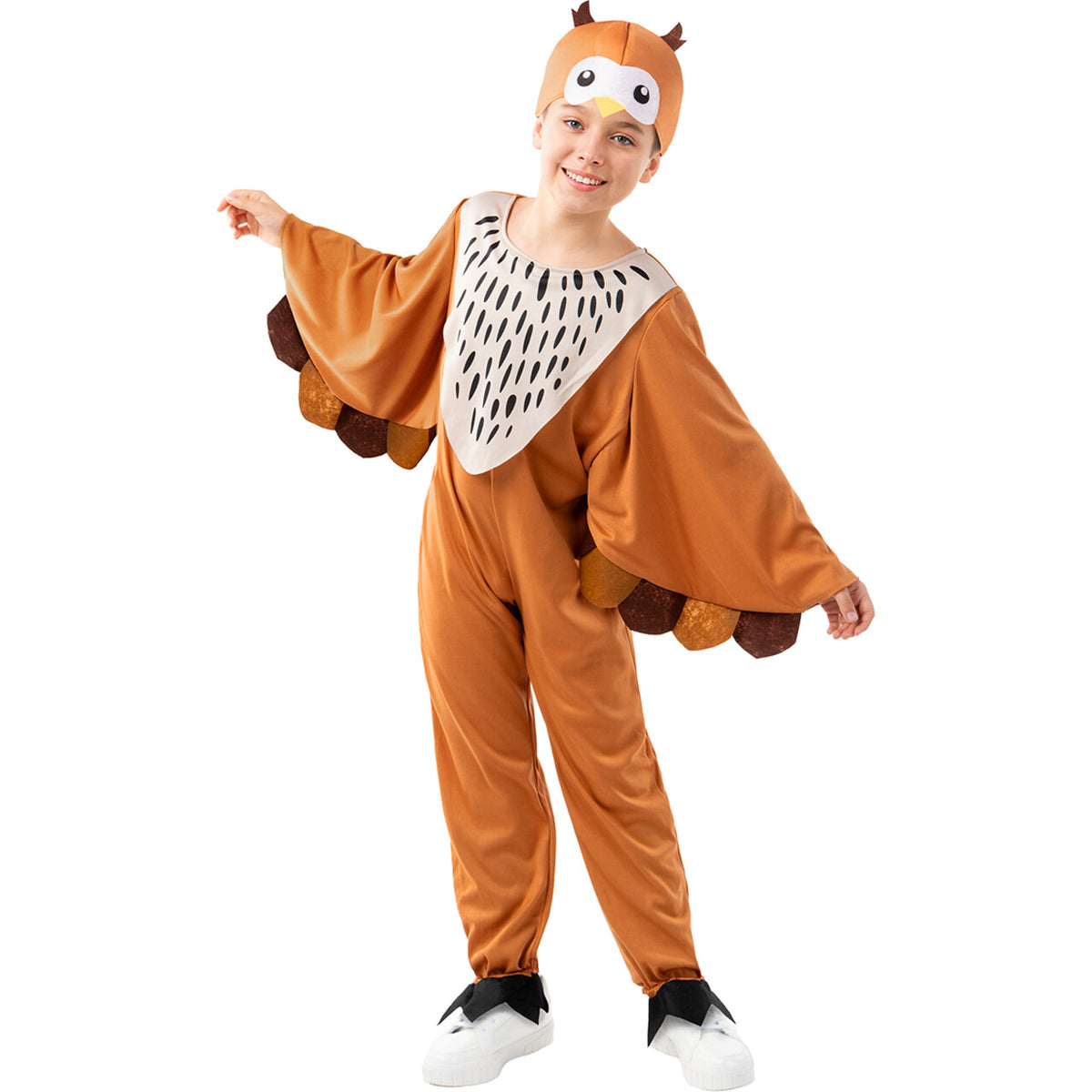 Op deze afbeelding zie je een Kostuums, van het merk Funidelia. Kleine Uil, Grote Pret Kind Kostuum