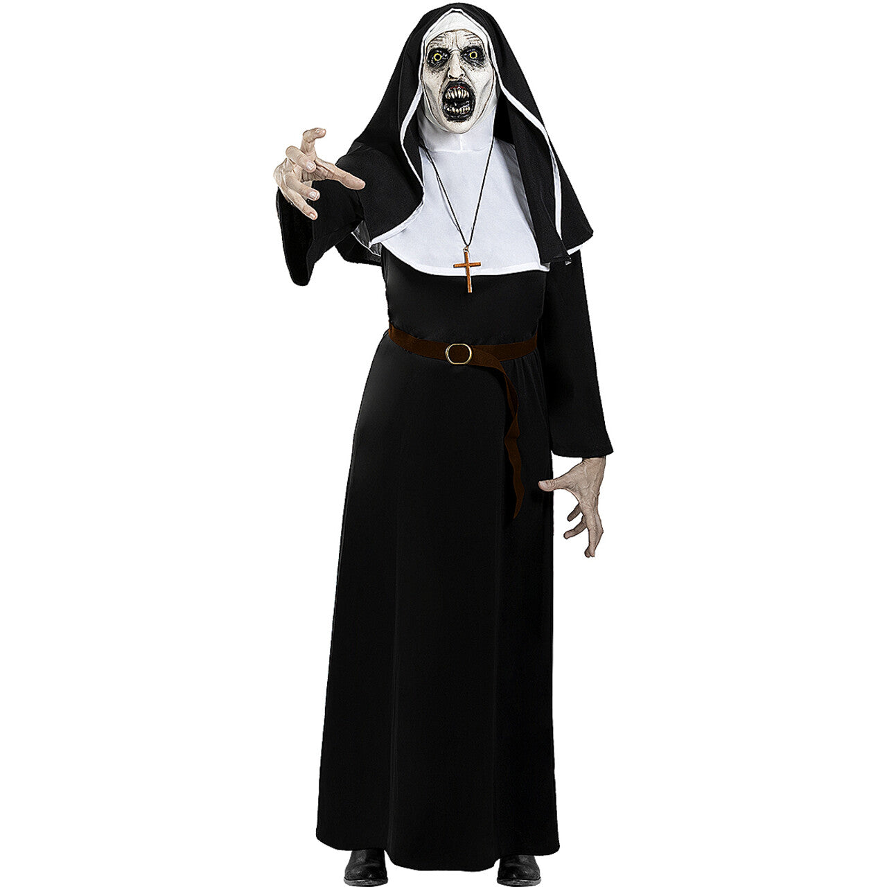 Op deze afbeelding zie je een Accessoires, van het merk Funidelia. Deluxe Valak Horror Masker Met Kap