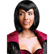 Op deze afbeelding zie je een Accessoires, van het merk Funidelia. Killer Vamp Fantasia Pruik Zwart