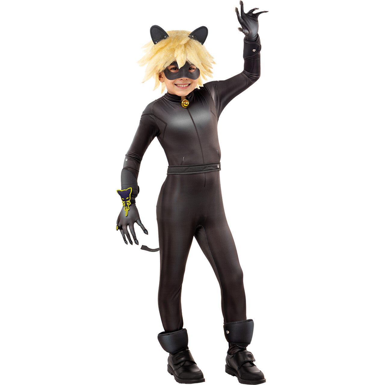 Op deze afbeelding zie je een Kostuums, van het merk Funidelia. Compleet Kostuum Cat Noir Van Miraculous Ladybug Kind