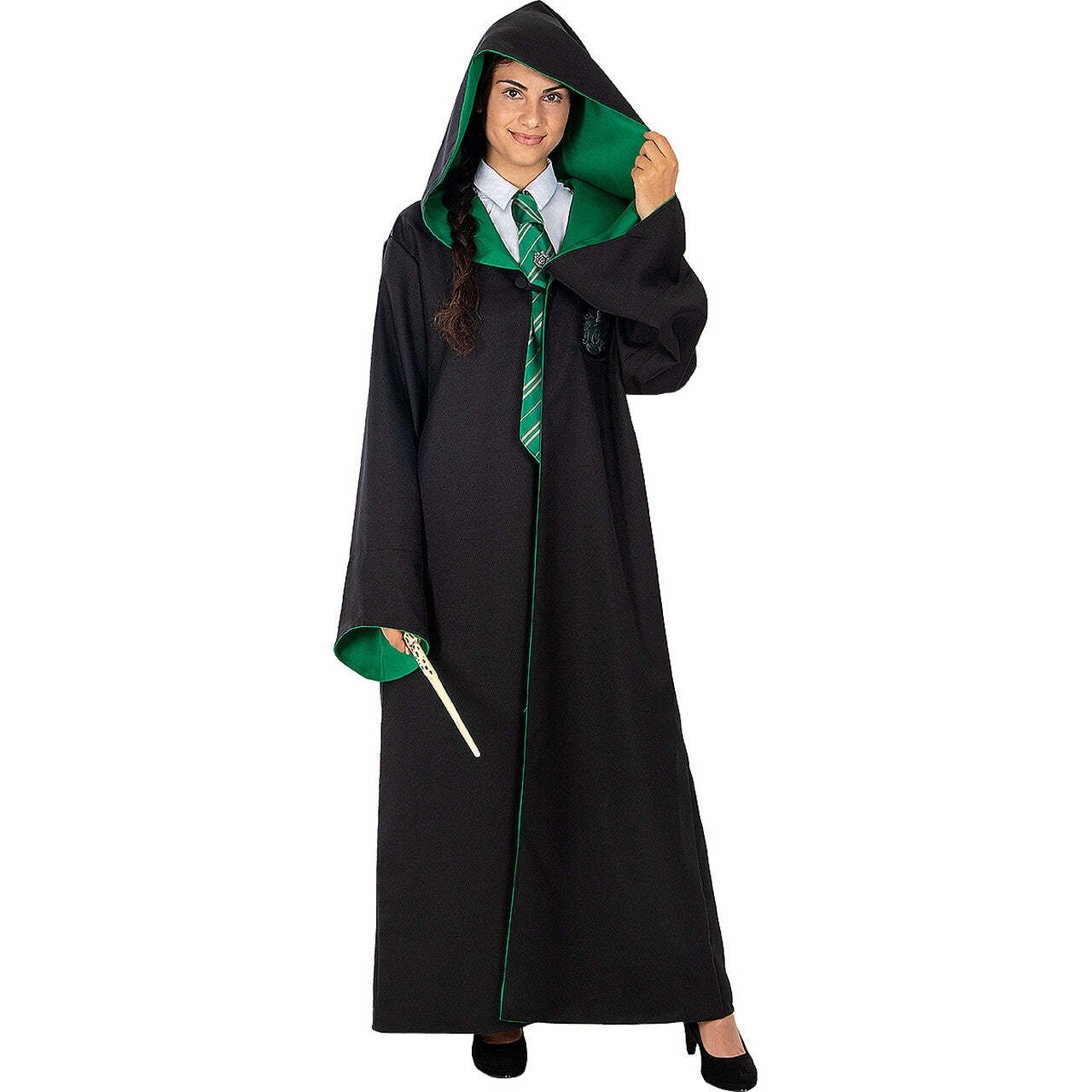 Op deze afbeelding zie je een Kostuums, van het merk Funidelia. Slytherin Gewaad Diamond Edition Kostuum