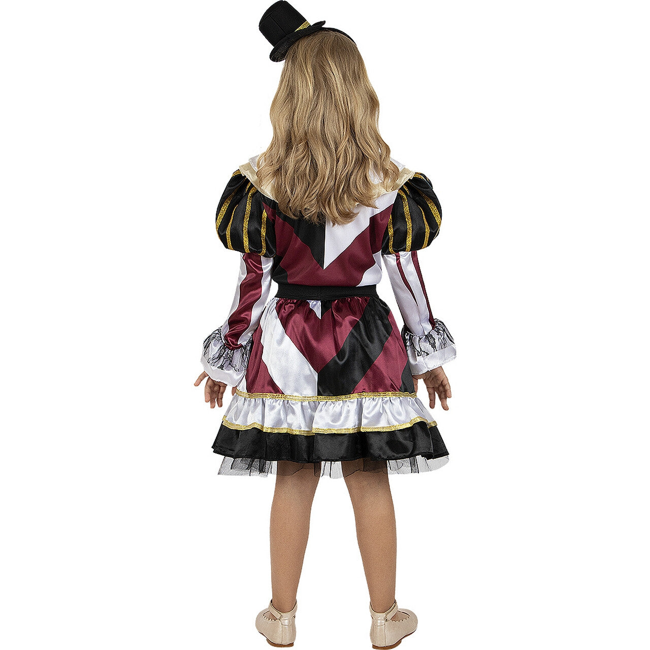 Op deze afbeelding zie je een Kostuums, van het merk Funidelia. Clown Scarlett Scare Meisje Kostuum