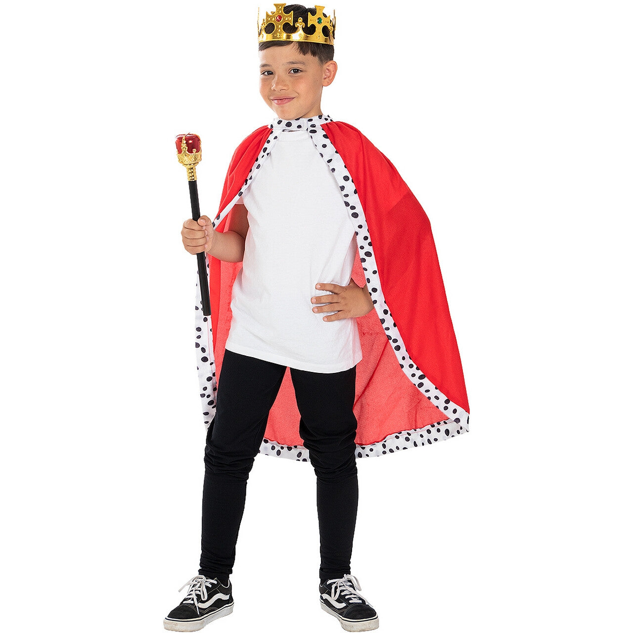Op deze afbeelding zie je een Kostuums, van het merk Funidelia. Almachtige Koning Fabian Cape Kind