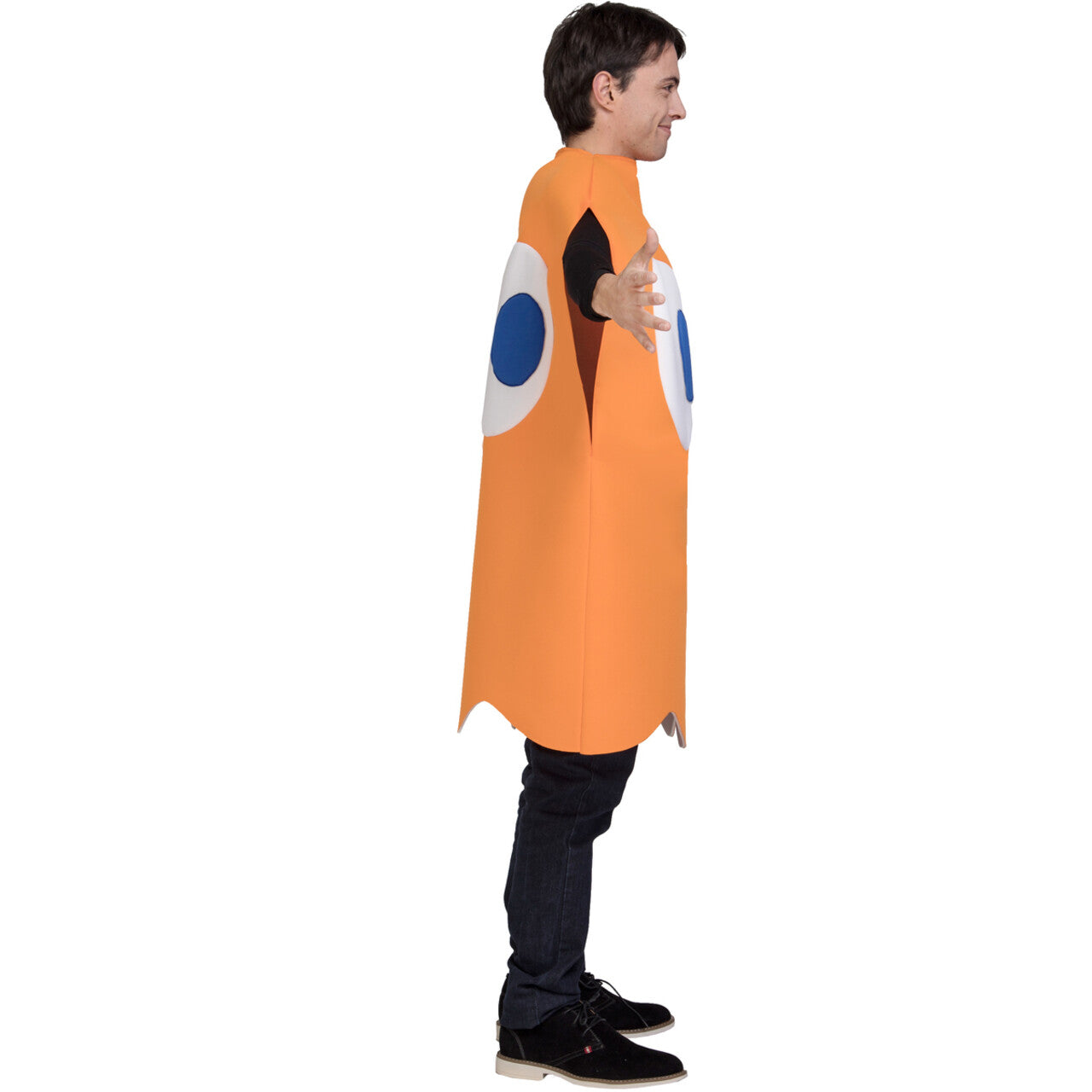 Op deze afbeelding zie je een Kostuums, van het merk Funidelia. Clyde Orange Ghost Costume Pacman Kostuum