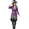 Gek En Sexy Mad Hatter Dame Vrouw Kostuum