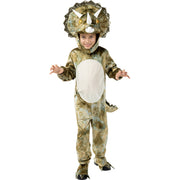 Op deze afbeelding zie je een Kostuums, van het merk Funidelia. Vriendelijke Triceratops Dinosaurus Kind Kostuum