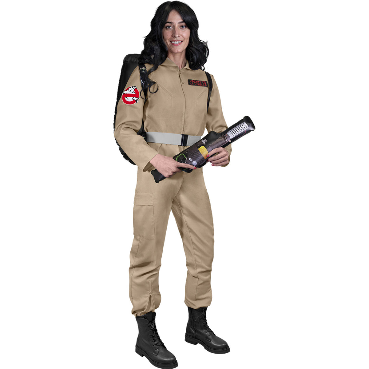 Op deze afbeelding zie je een Kostuums, van het merk Funidelia. Ghostbusters Lady Ghosts Dont Scare Me Vrouw Kostuum