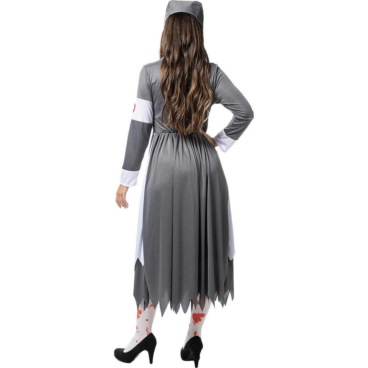 Op deze afbeelding zie je een Kostuums, van het merk Funidelia. Nonnenzuster Zombie Langdood Vrouw Kostuum