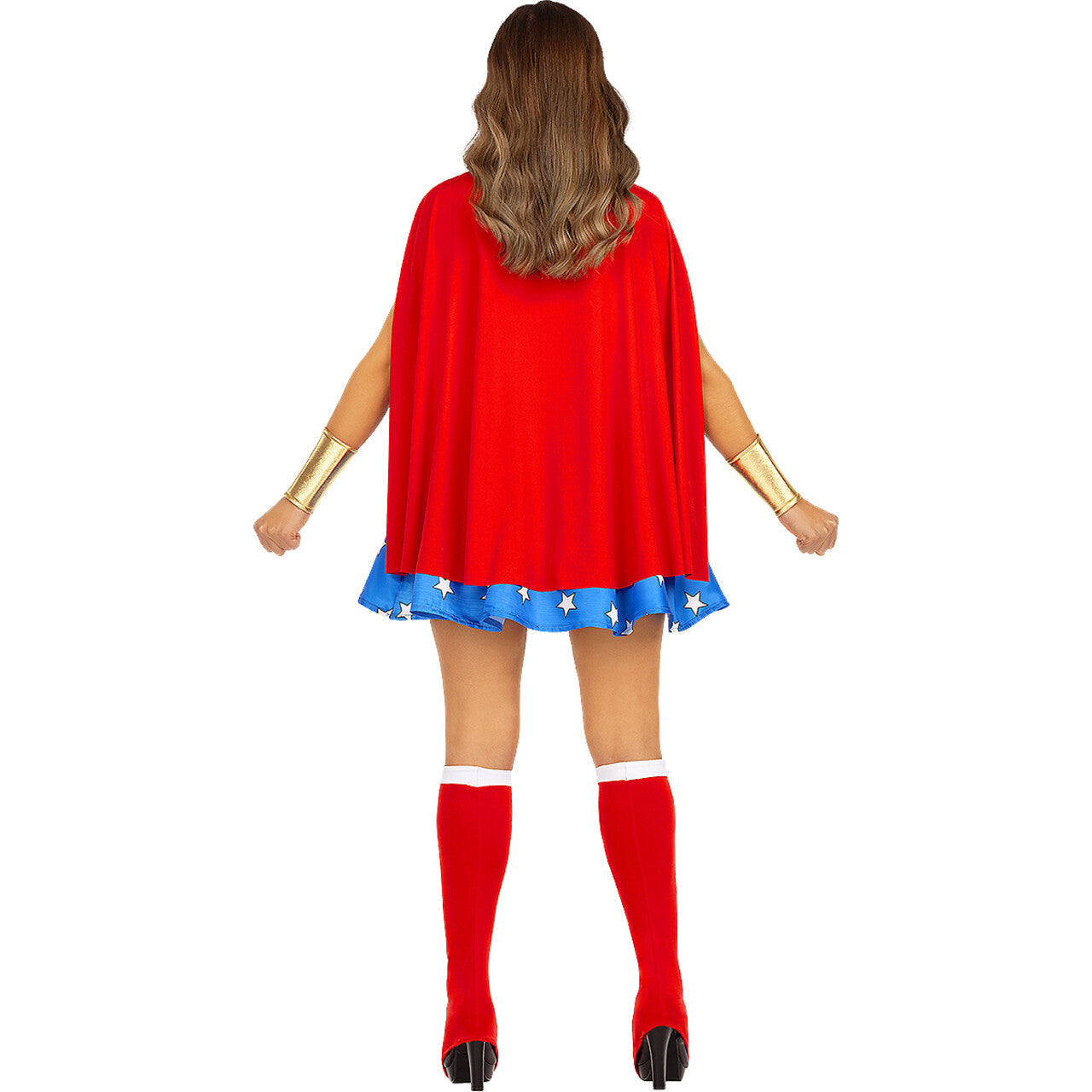 Op deze afbeelding zie je een Kostuums, van het merk Funidelia. Wonderschone Wonderwoman Vrouw Kostuum