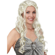 Op deze afbeelding zie je een Accessoires, van het merk Funidelia. Drakenmoeder Daenerys Targaryen Pruik Game Of Thrones