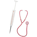 Verpleegster Set Spuit En Stethoscoop