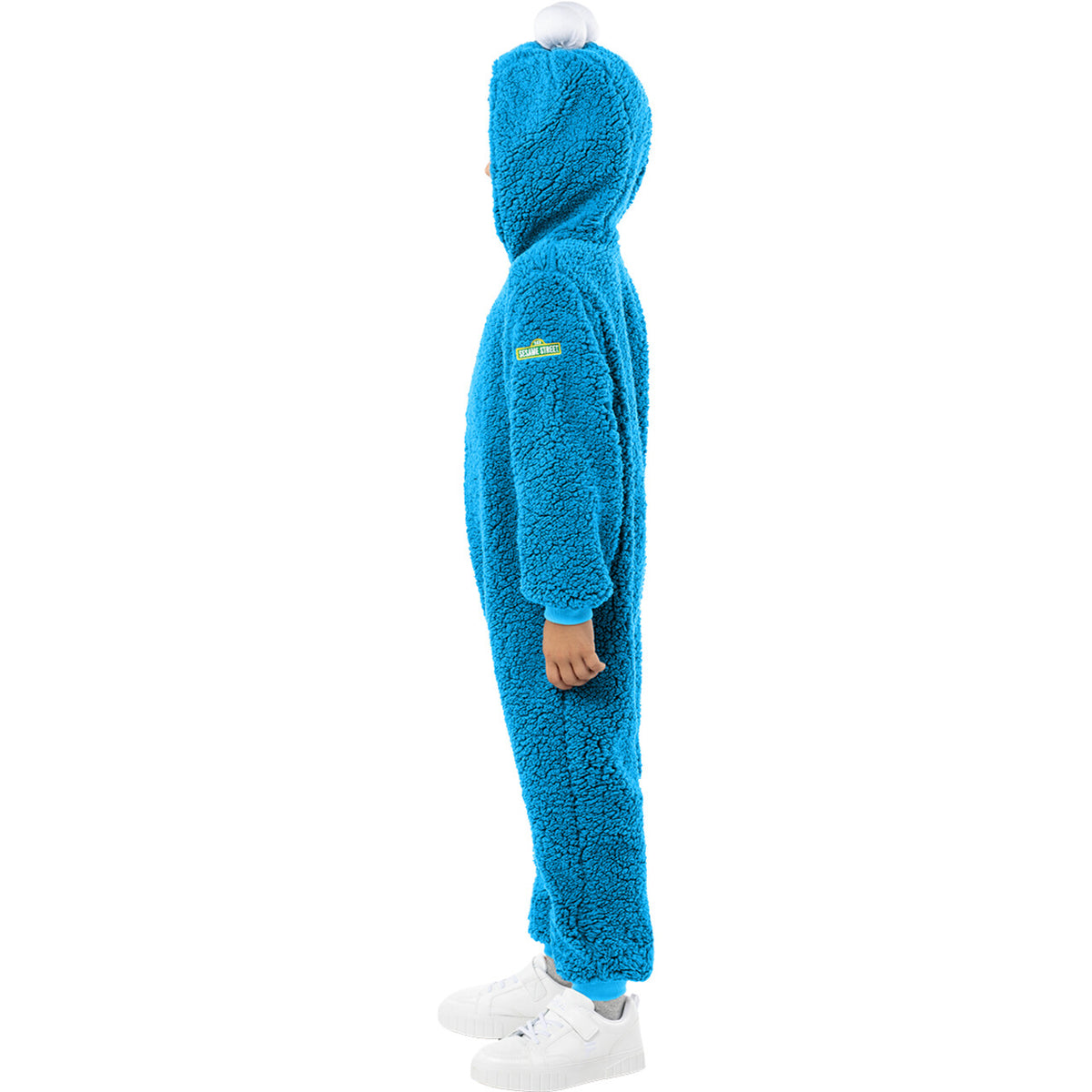 Op deze afbeelding zie je een Kostuums, van het merk Funidelia. Blauw Cookie Monster Sesamstraat Kind Kostuum