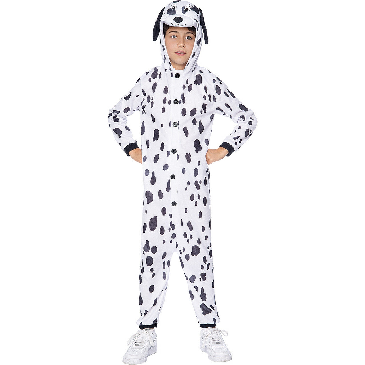 Op deze afbeelding zie je een Kostuums, van het merk Funidelia. Hondsdolle Dalmatier Kind Kostuum