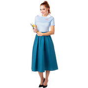 Op deze afbeelding zie je een Kostuums, van het merk Funidelia. Jaren 50 Totally Grease Vrouw Kostuum