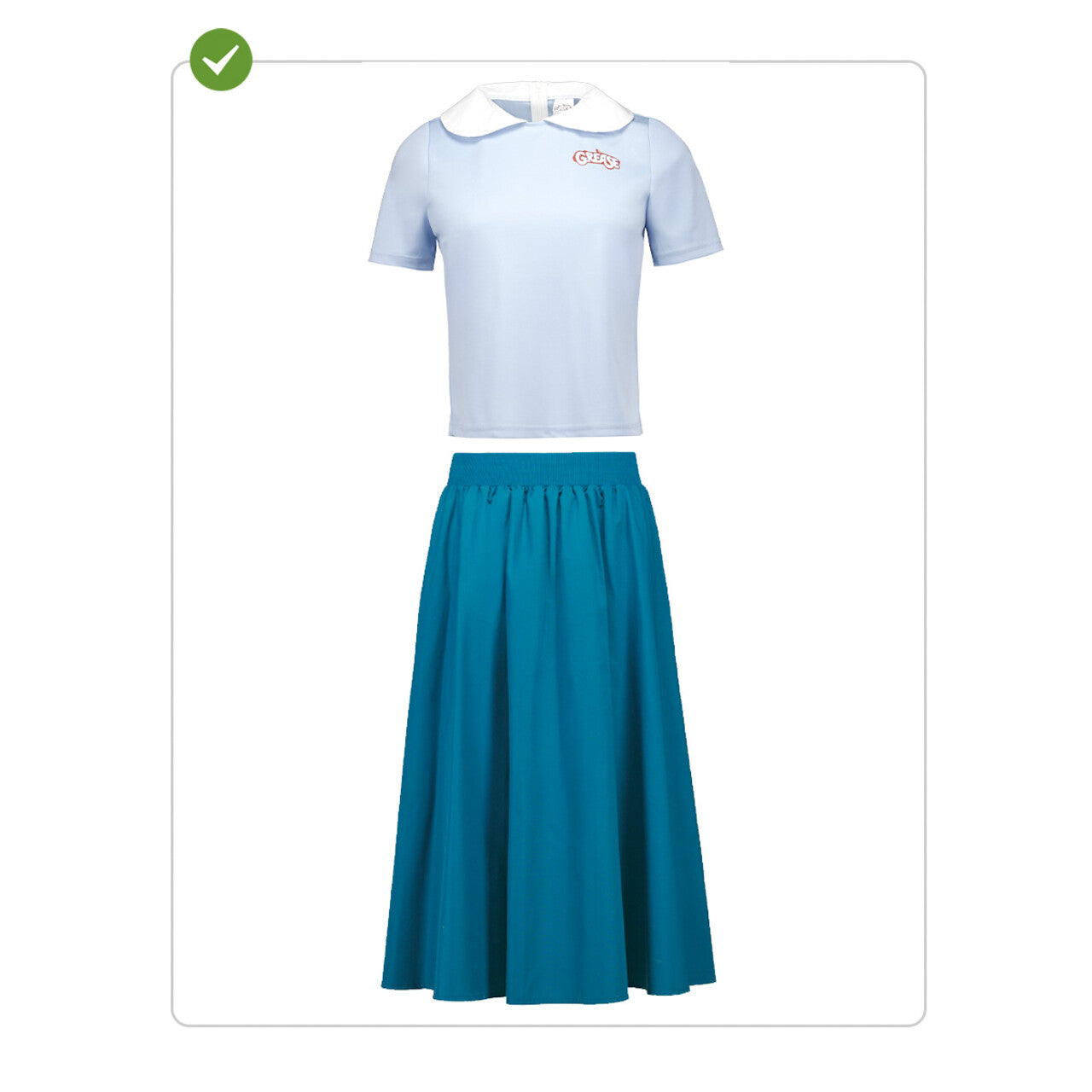 Op deze afbeelding zie je een Kostuums, van het merk Funidelia. Jaren 50 Totally Grease Vrouw Kostuum