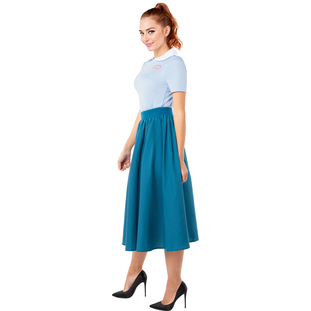 Op deze afbeelding zie je een Kostuums, van het merk Funidelia. Jaren 50 Totally Grease Vrouw Kostuum