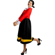 Op deze afbeelding zie je een Kostuums, van het merk Funidelia. Olive Vriendin Van De Sterkste Zeeman Vrouw Kostuum