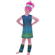 Op deze afbeelding zie je een Kostuums, van het merk Funidelia. Originele Poppy Trolls Meisje Kostuum