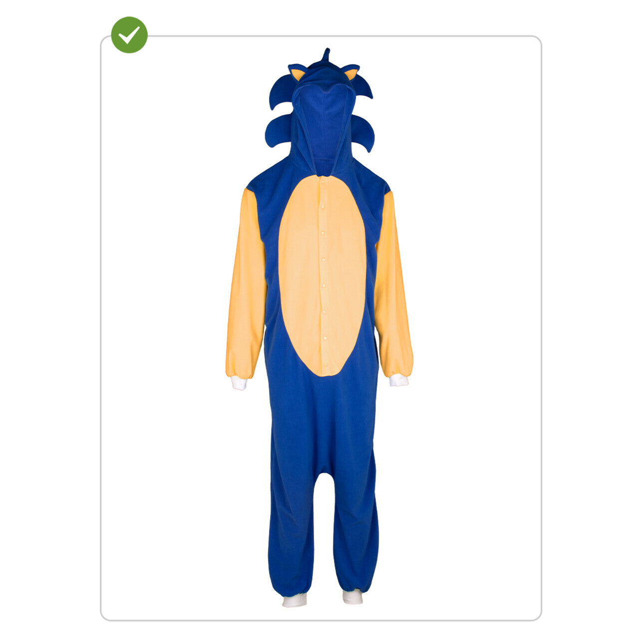 Op deze afbeelding zie je een Kostuums, van het merk Funidelia. Mega Comfy Supersonische Sonic™ Unisex Kostuum