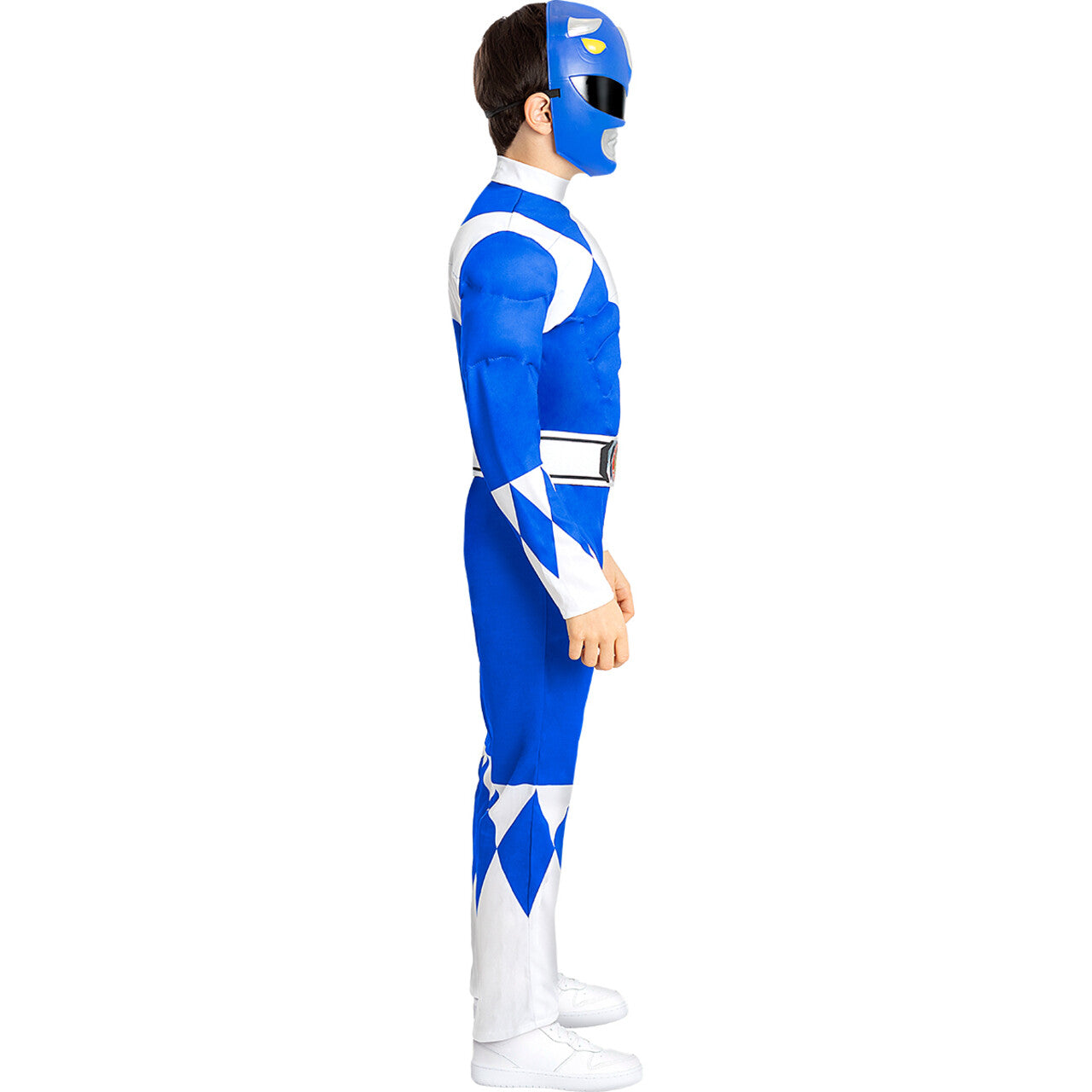 Op deze afbeelding zie je een Accessoires, van het merk Funidelia. Morph Tijd Blauwe Power Ranger Masker Kind
