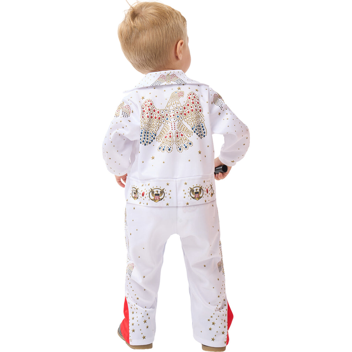 Op deze afbeelding zie je een Kostuums, van het merk Funidelia. Baby Elvis Kind Kostuum