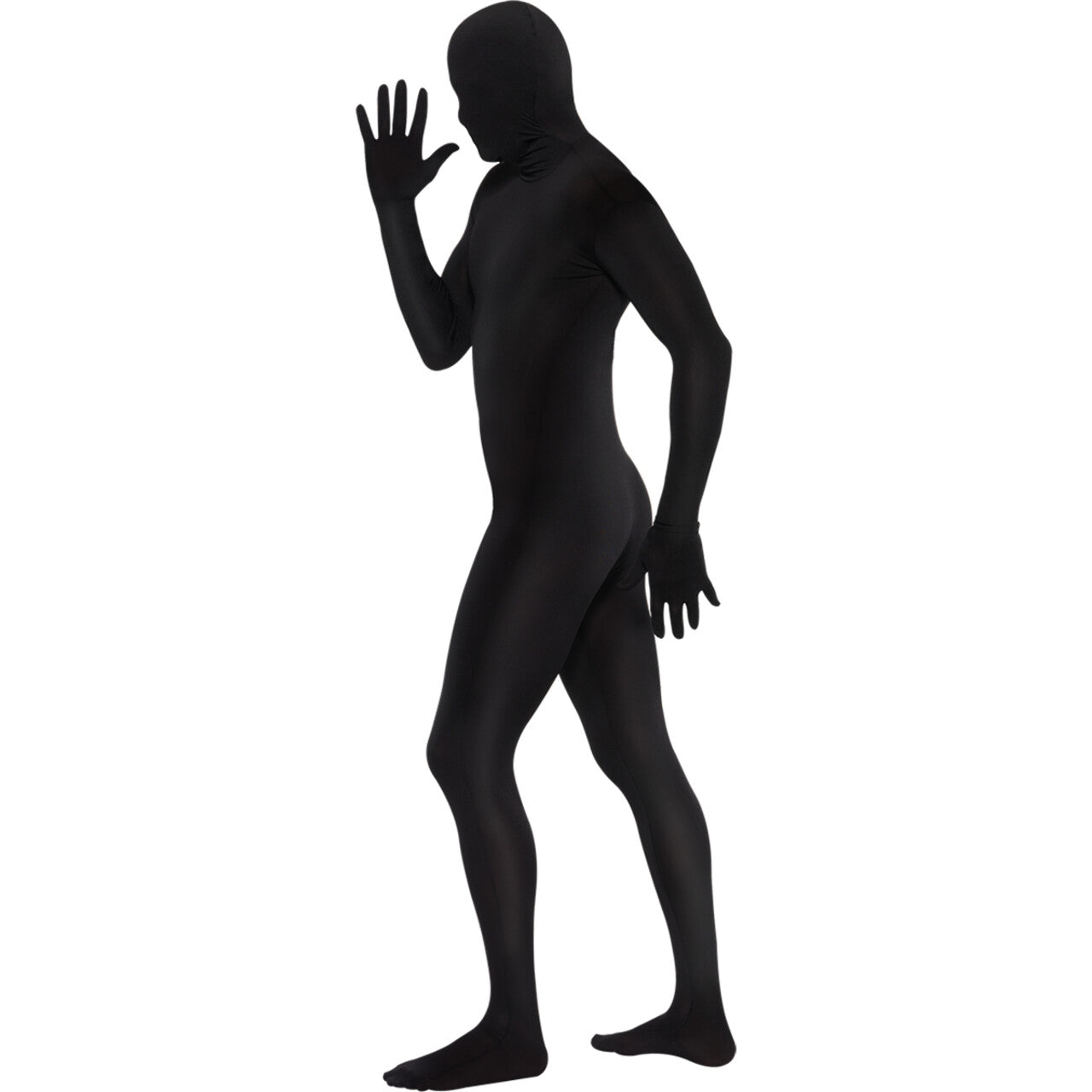 Op deze afbeelding zie je een Kostuums, van het merk Funidelia. Zwarte Second Skin Bodysuit Kostuum