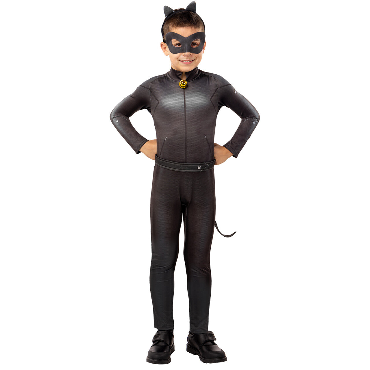 Op deze afbeelding zie je een Kostuums, van het merk Funidelia. Cat Noir Van Miraculous Ladybug Kind Kostuum