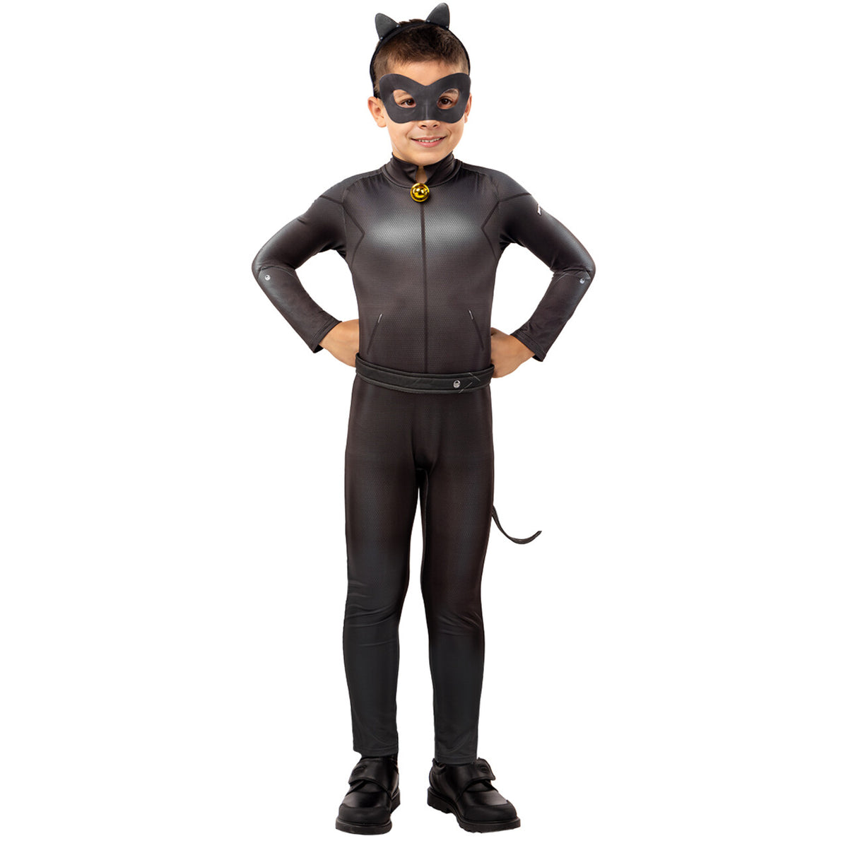 Op deze afbeelding zie je een Kostuums, van het merk Funidelia. Cat Noir Van Miraculous Ladybug Kind Kostuum