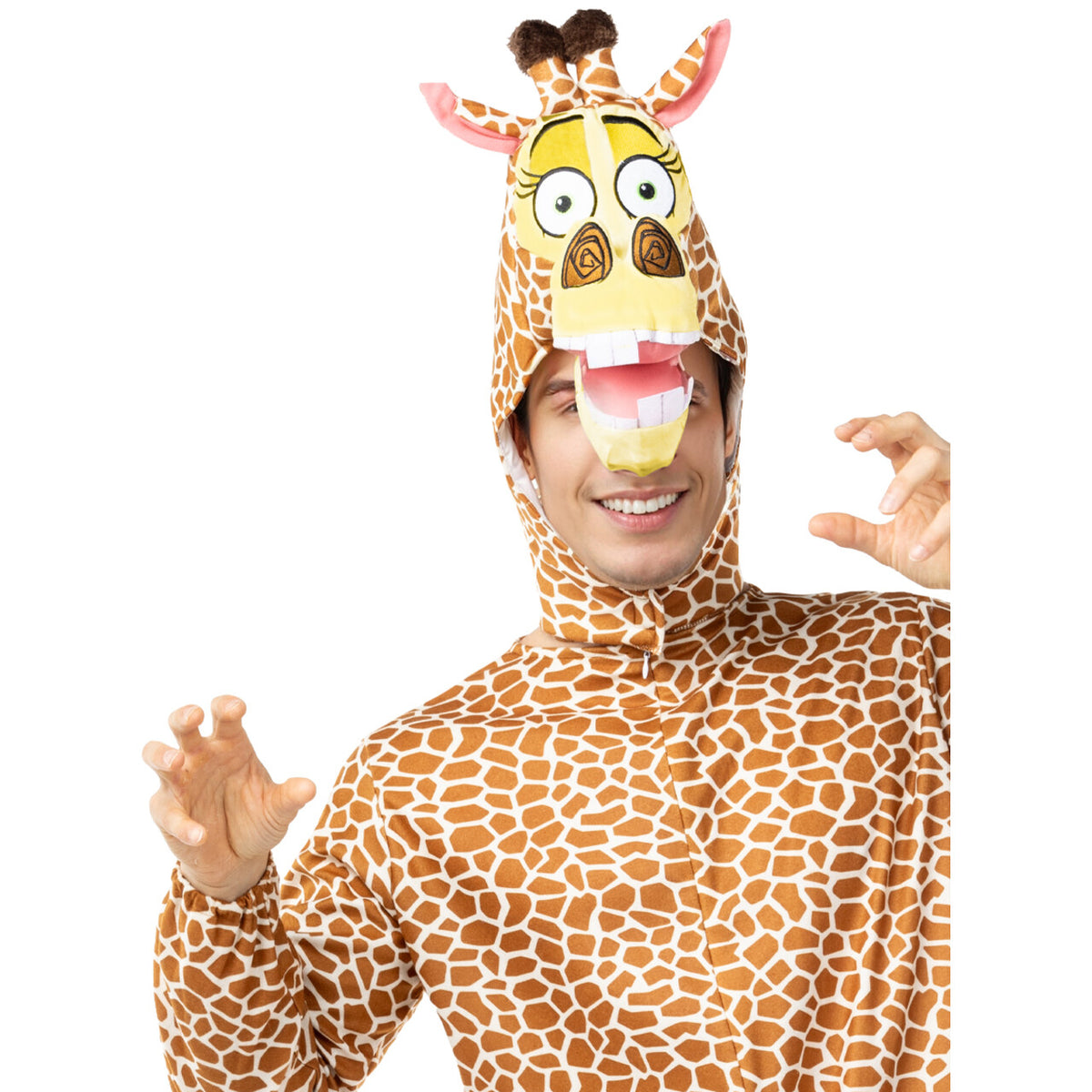Op deze afbeelding zie je een Kostuums, van het merk Funidelia. Madagascar Melman De Lollige Giraf Unisex Kostuum