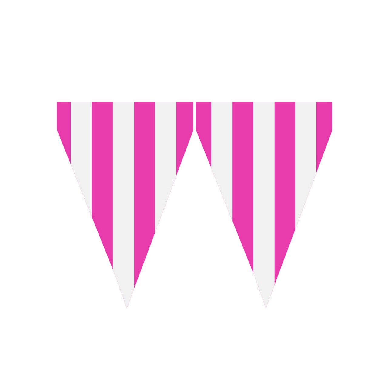Op deze afbeelding zie je een Decoratie, van het merk Funidelia. Donker Roze Feest Vlaggenlijn 9 Wimpels 3 Meter