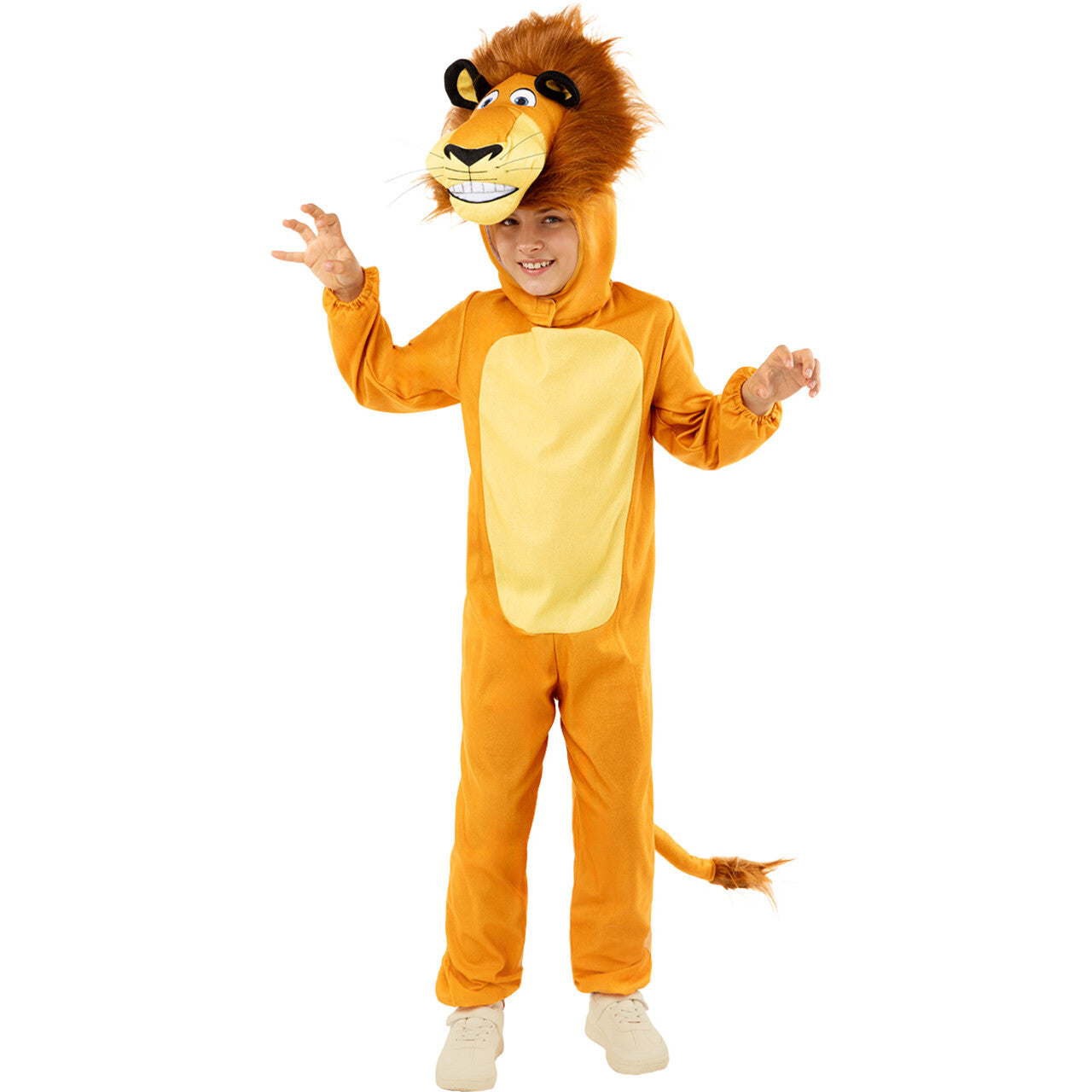 Op deze afbeelding zie je een Kostuums, van het merk Funidelia. Madagascar Alex De Vriendelijke Leeuw Kind Kostuum