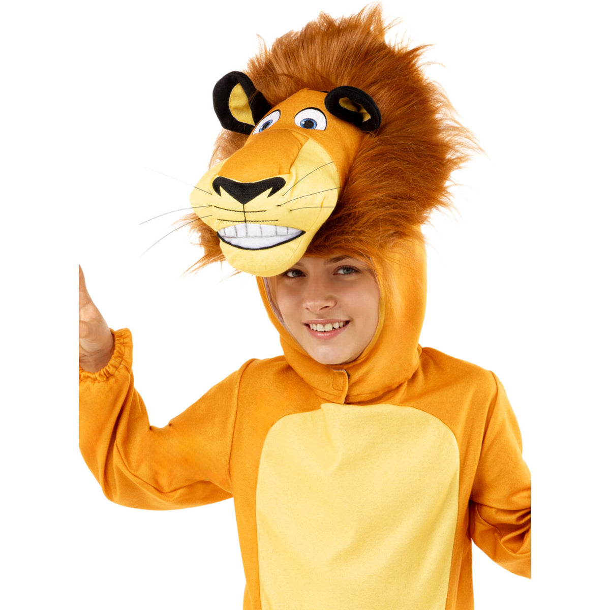 Op deze afbeelding zie je een Kostuums, van het merk Funidelia. Madagascar Alex De Vriendelijke Leeuw Kind Kostuum