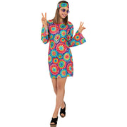 Op deze afbeelding zie je een Kostuums, van het merk Funidelia. 60s Hippie Hanna Vrouw Kostuum