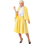Op deze afbeelding zie je een Kostuums, van het merk Funidelia. Good Sweet Yellow Sandy Grease Vrouw Kostuum