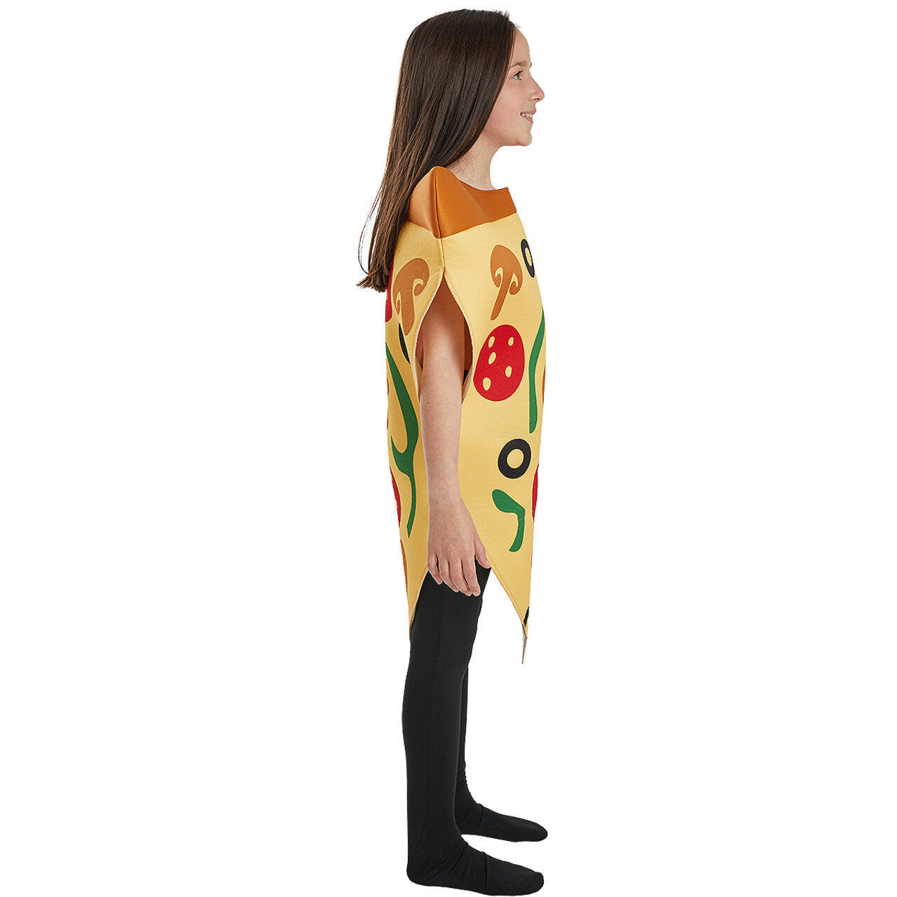 Op deze afbeelding zie je een Kostuums, van het merk Funidelia. Vier Seizoenen Pizza Slice Kind Kostuum