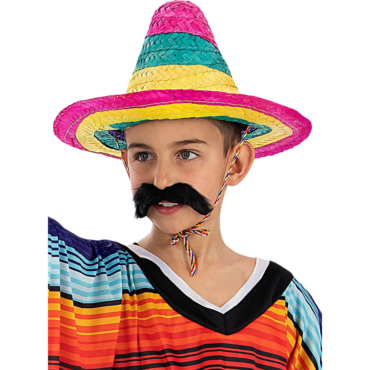 Op deze afbeelding zie je een Accessoires, van het merk Funidelia. Kleurrijke Mexicaanse Sombrero
