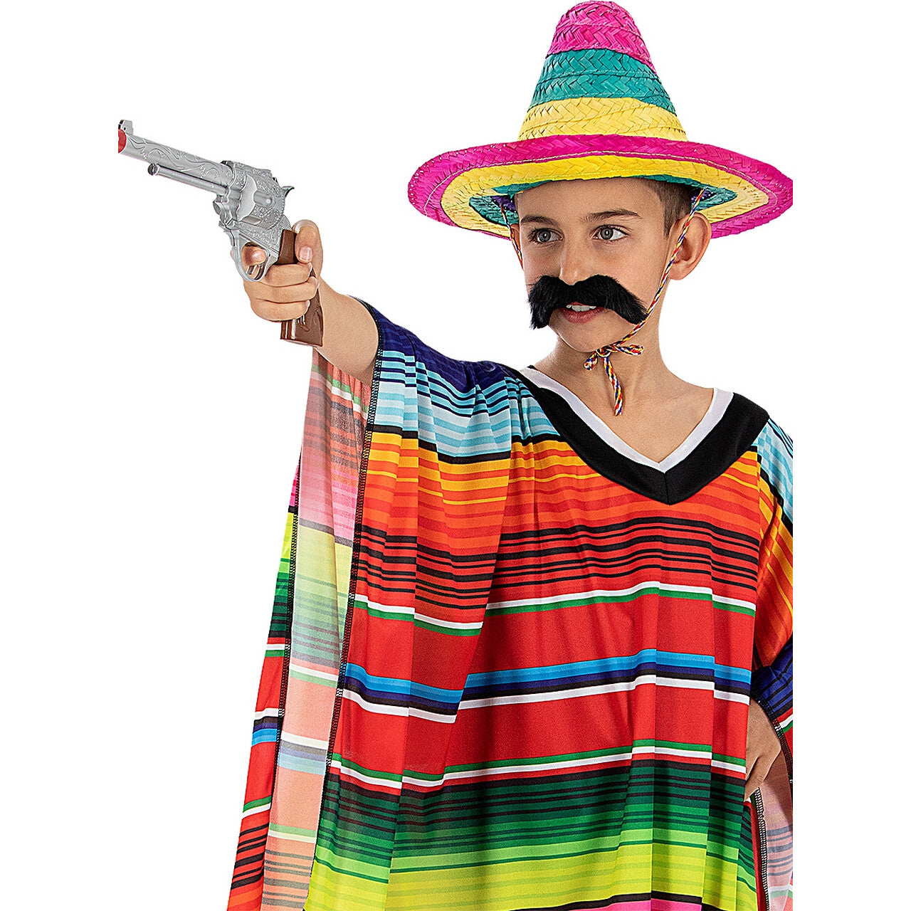Op deze afbeelding zie je een Accessoires, van het merk Funidelia. Kleurrijke Mexicaanse Sombrero
