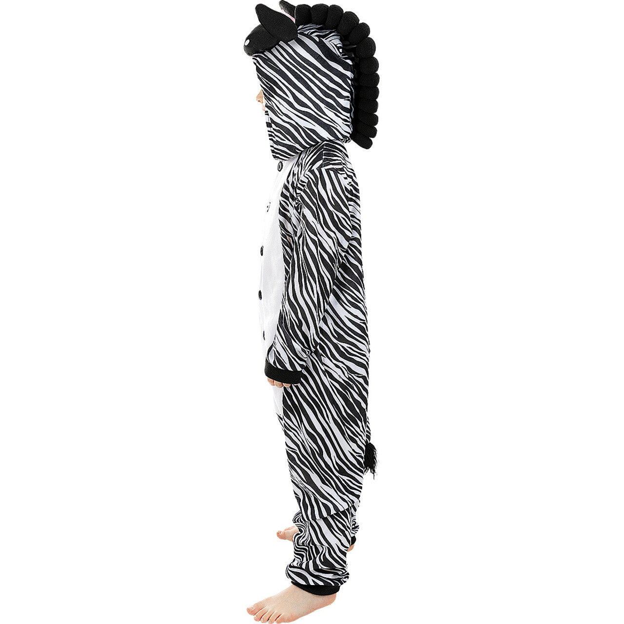Op deze afbeelding zie je een Kostuums, van het merk Funidelia. Willy De Zebra Onesie Kind Kostuum